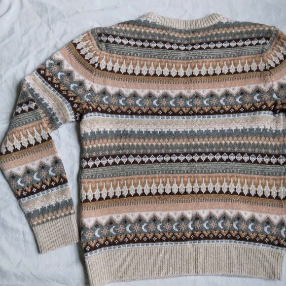 J. Crew Fair Isle Sweater Crewneck Boho Women's Size XXS - Picture 9 of 11